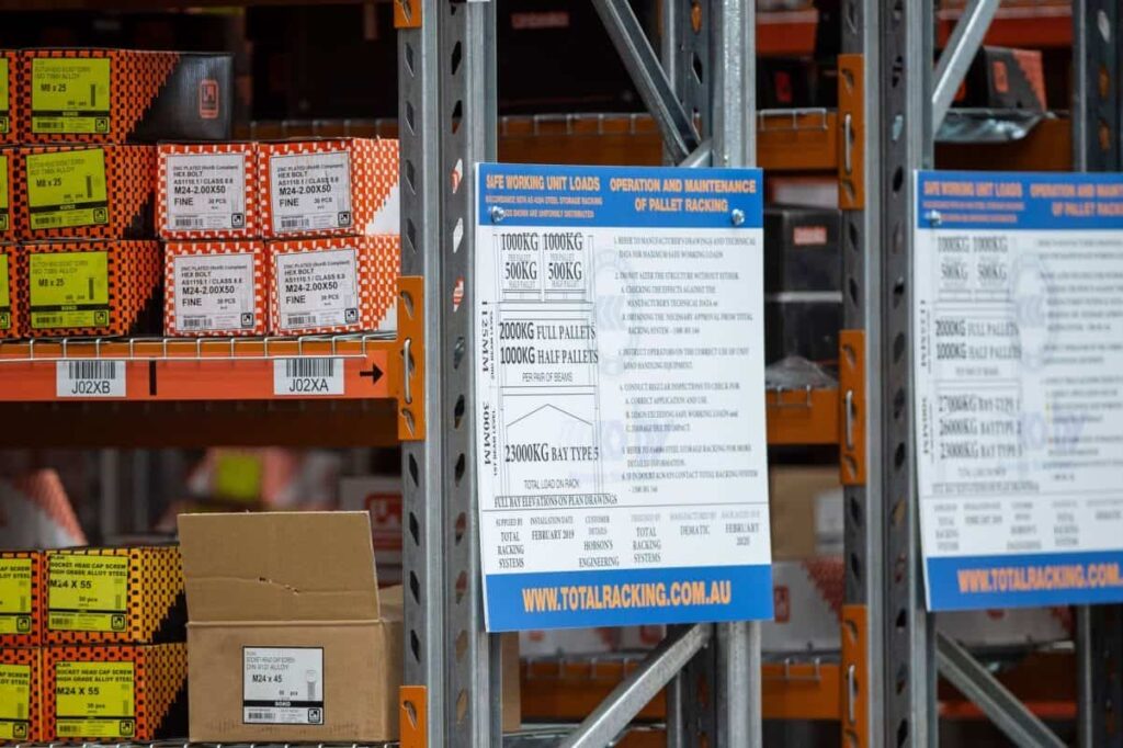 racking load capacity sydney west